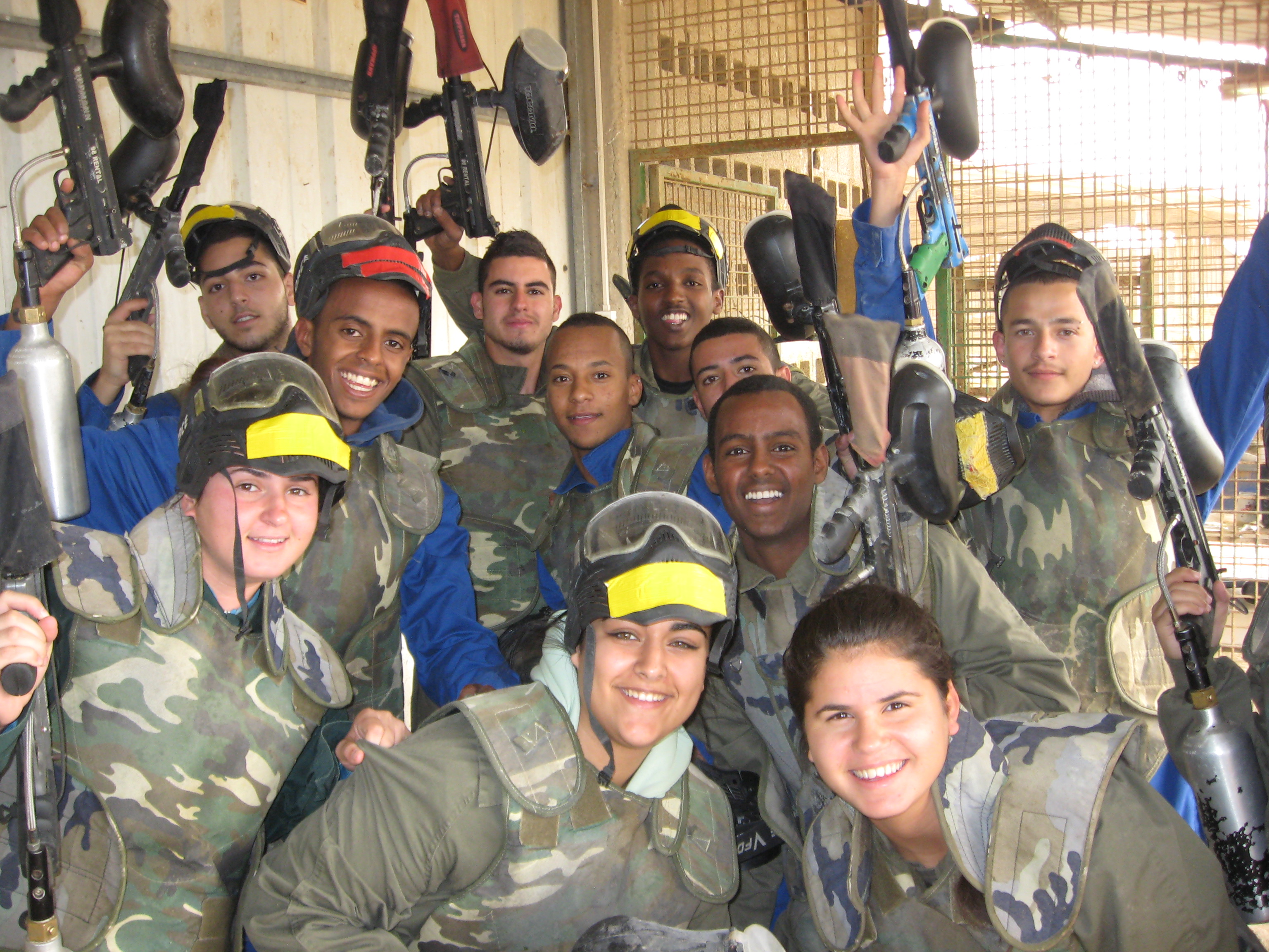 1 day of pre-army training (for 60 students)